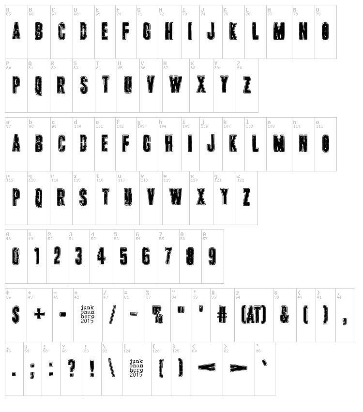 Pink T-shirt font map